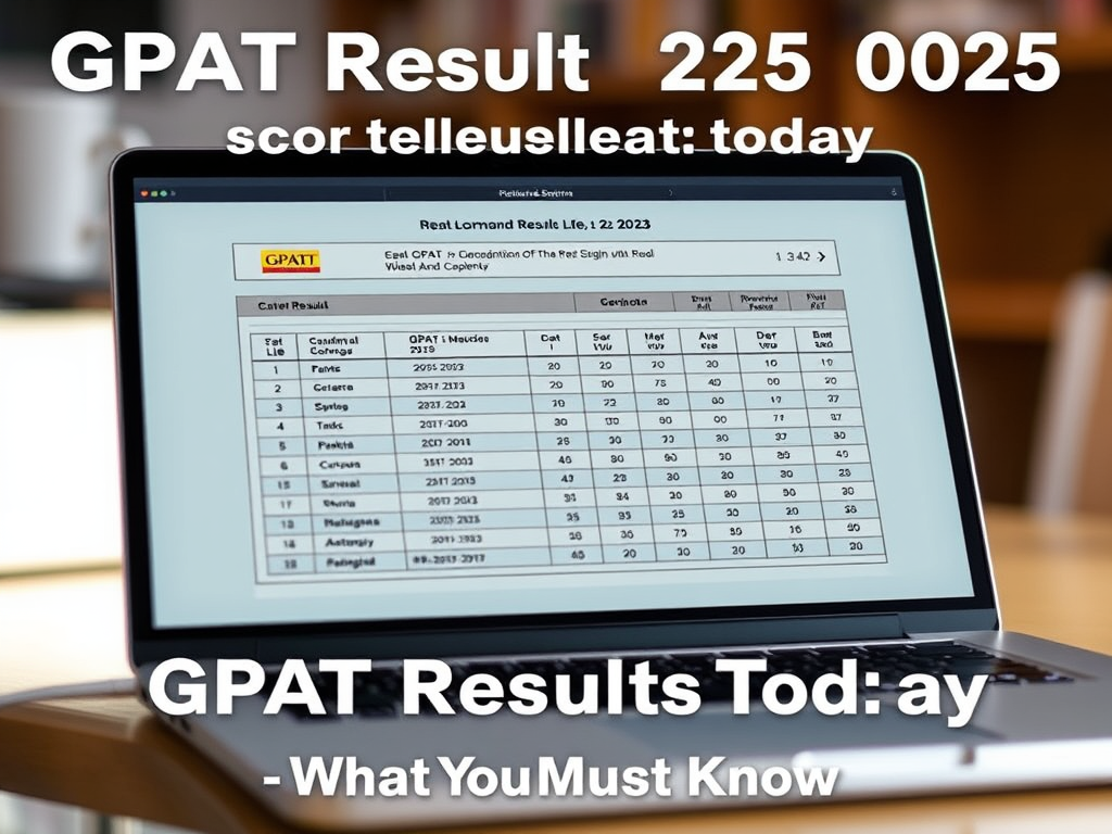 GPAT Result 2025: Scorecard Released Today – What You Must Know